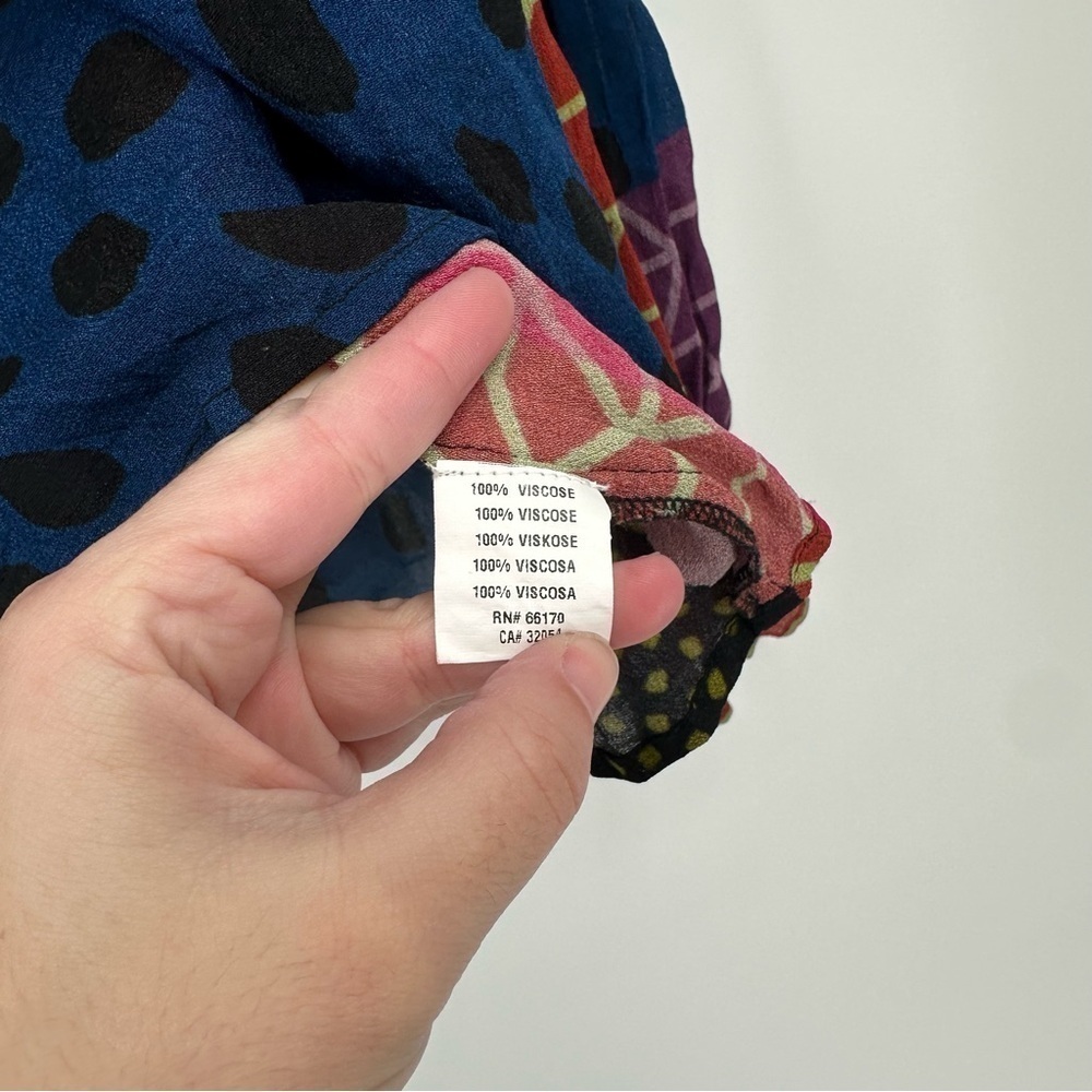 Anthropologie Miranda Blouse Printed Fun Career Top Size Small colorful - Picture 7 of 7